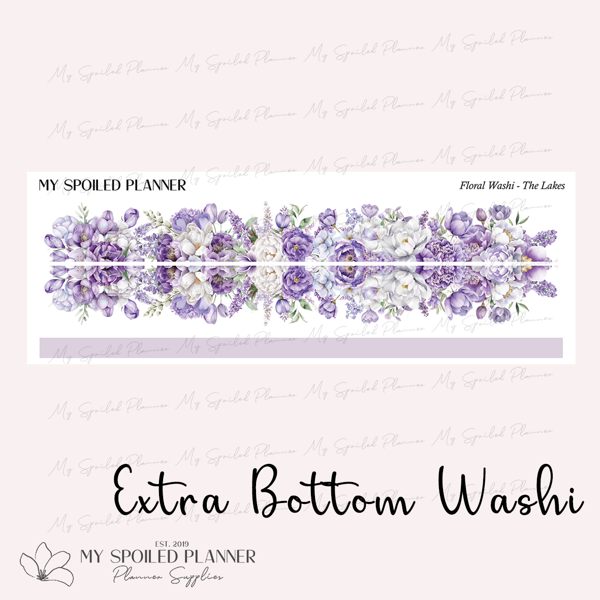 The Lakes Extra Floral Bottom Washi