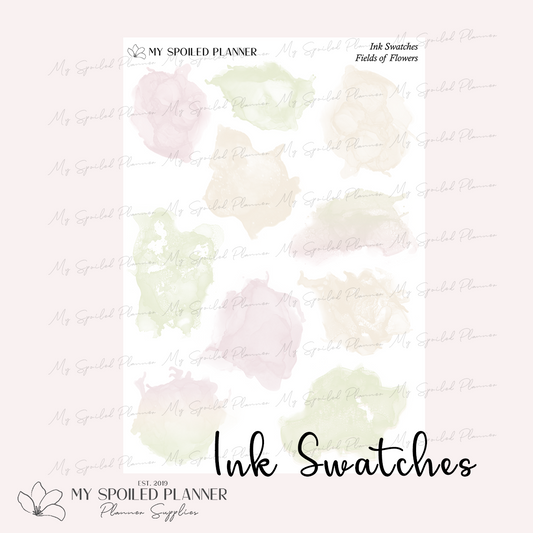 Fields of Flowers Ink Swatches