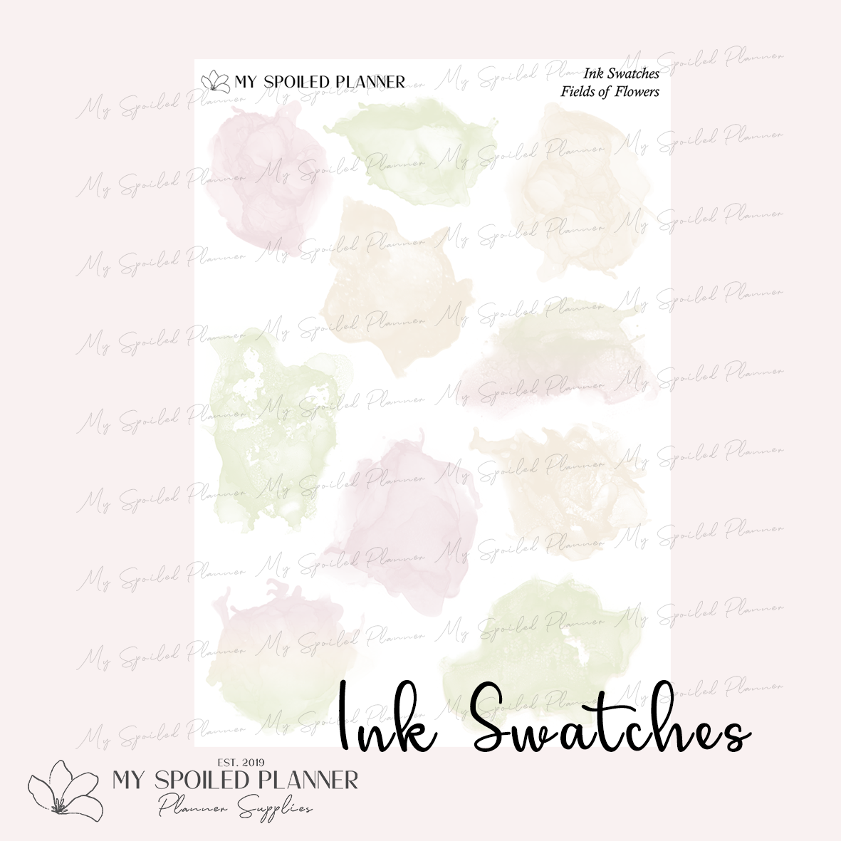 Fields of Flowers Ink Swatches