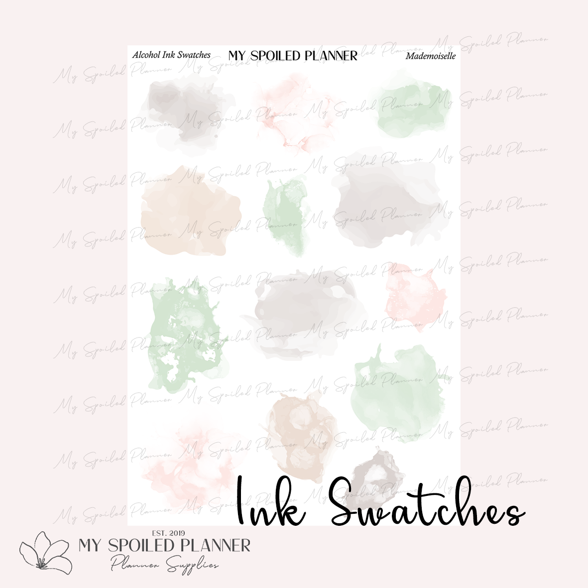 Mademoiselle Ink Swatches
