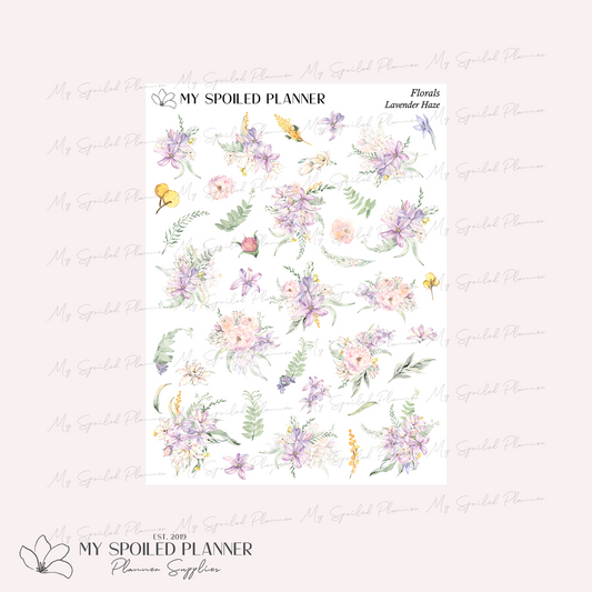 Lavender Haze Floral Deco