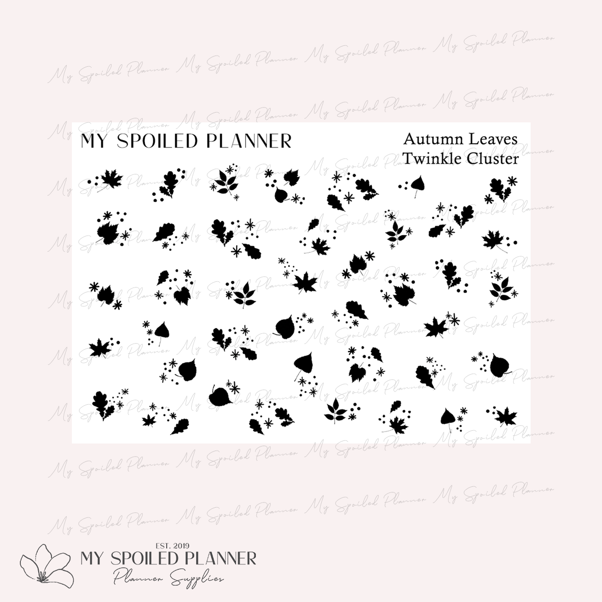 Leaves Twinkle Cluster - Autumn Foil
