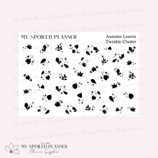 Leaves Twinkle Cluster - Autumn Foil