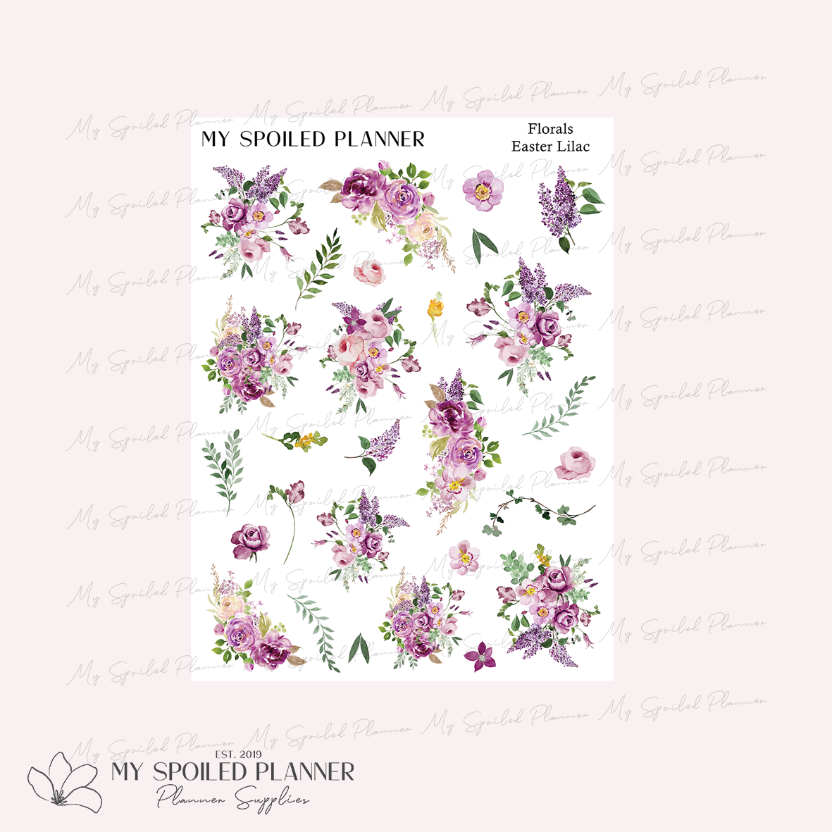 Easter Lilac Floral Deco