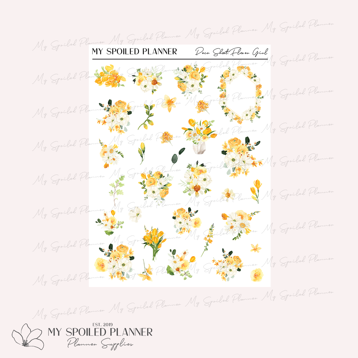 Flower Girl Deco Sheet