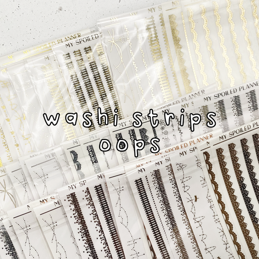 Washi Strip OOPS